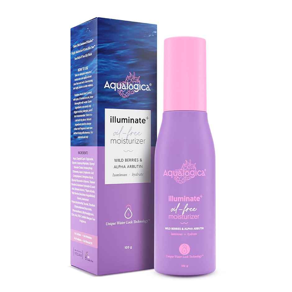 Aqualogica IIIuminate + Oil Free Moisturizer with Wild Berries & Alpha Arbutin